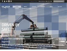 Tablet Screenshot of pioneertrucklines.com